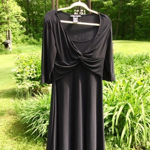 🆘  JONES WEAR DRESS LBD BLACK BEAUTY CURVE FRIENDLY